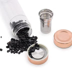 Detaliu cristale sticla infuzare cu ametist - oradeceai.ro